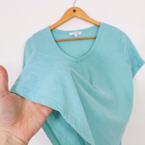 *My Style Turquoise V Neck T Shirt - Picture 6 of 7